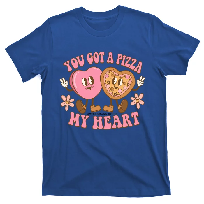 Pizza Is My Valentines Day Heart Funny Food Lover Gift T-Shirt