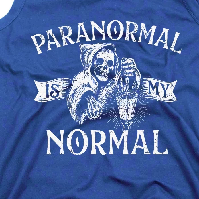 Paranormal Is My Normal Phantom Ghost Hunting Halloween Tank Top