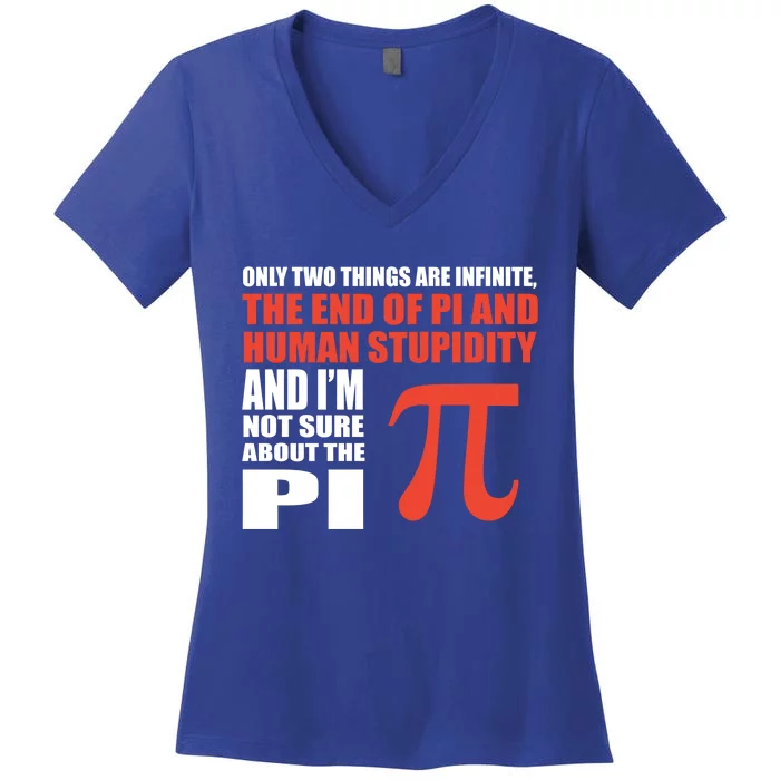 Pi In Math 3 14 Number Symbol For Math Teacher Cute Gift Women's V-Neck T-Shirt