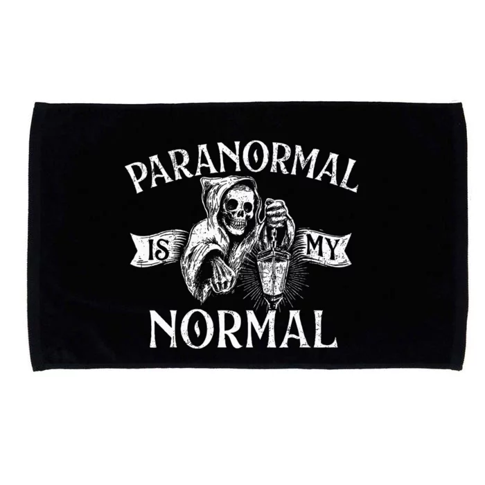 Paranormal Is My Normal Phantom Ghost Hunting Halloween Microfiber Hand Towel