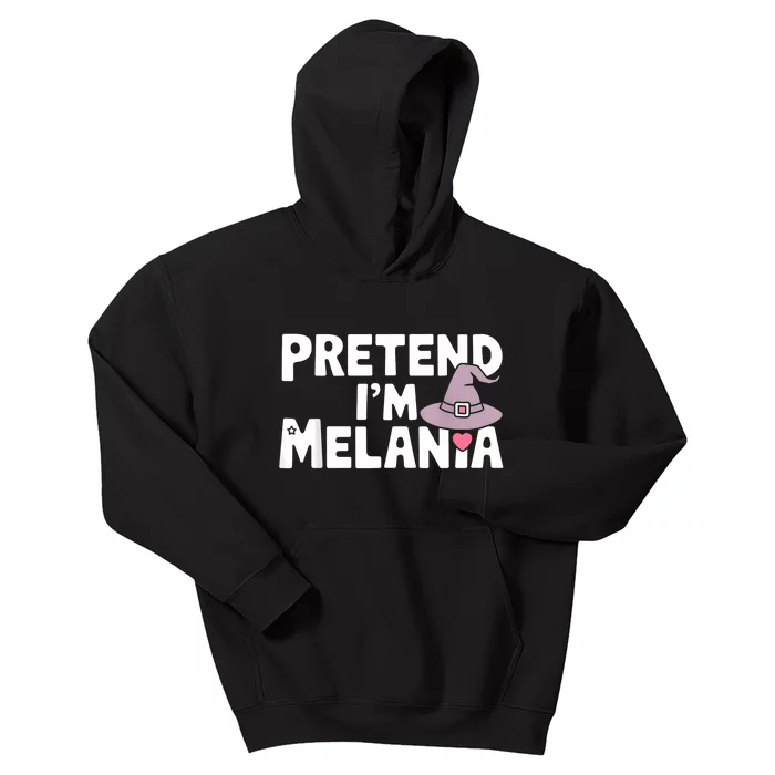 Pretend IM Melania Easy Halloween Costume Trump 2024 Kids Hoodie