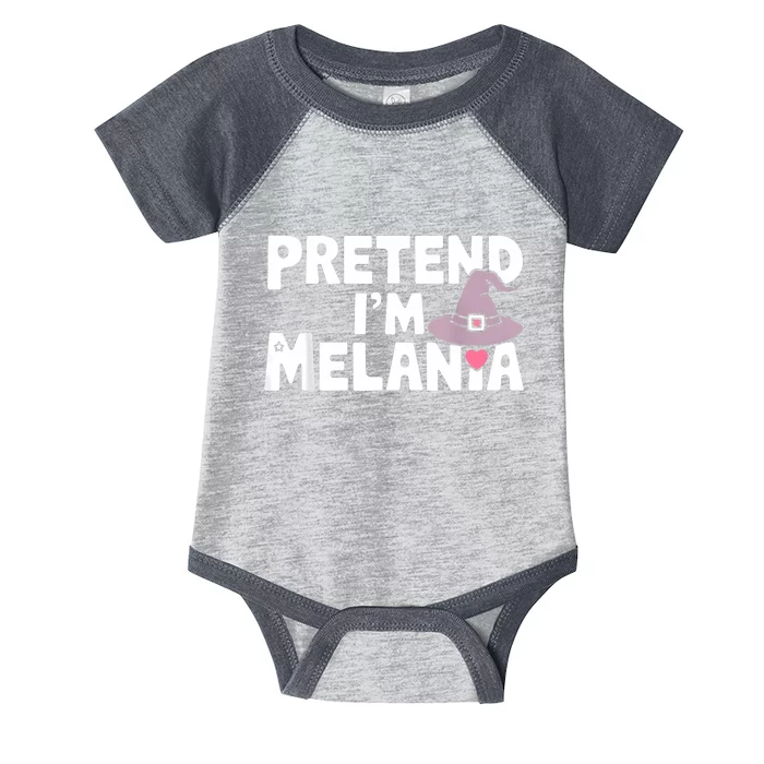 Pretend IM Melania Easy Halloween Costume Trump 2024 Infant Baby Jersey Bodysuit