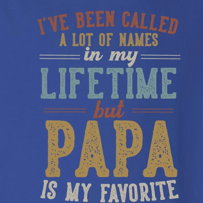 Papa Is My Favorite Name FatherS Day Papa Gift Toddler Long Sleeve Shirt