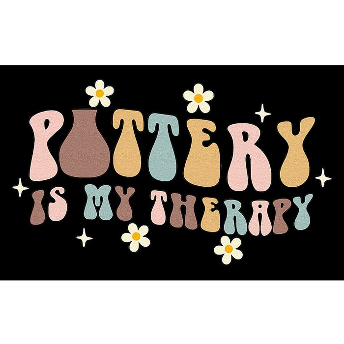 Pottery Is My Therapy Ceramic Pottery Artist Art Lover Maker Bumper Sticker