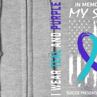 Parents In Memory Of Son Suicide Awareness Prevention Flag Full Zip Hoodie