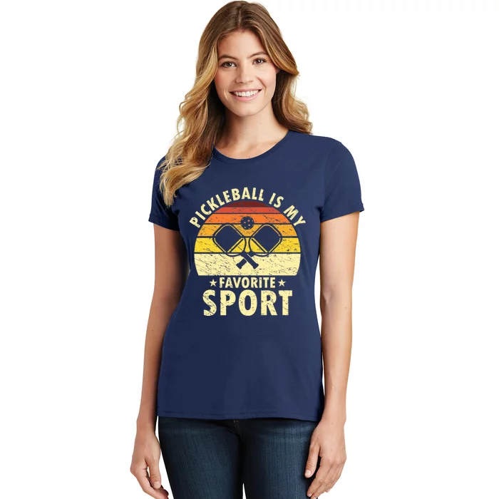 Pickleball Is My Favorite Sport Funny Pickleball Player Premium Women's T-Shirt