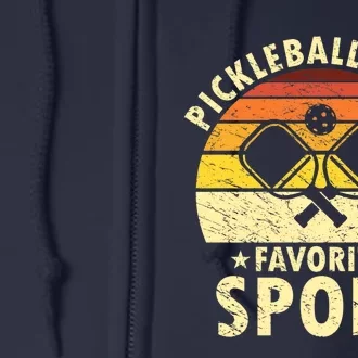 Pickleball Is My Favorite Sport Funny Pickleball Player Premium Full Zip Hoodie