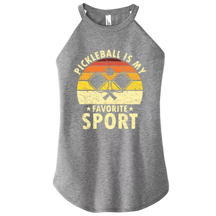 Pickleball Is My Favorite Sport Funny Pickleball Player Premium Women’s Perfect Tri Rocker Tank