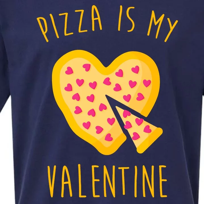 Pizza Is My Valentine Cute Heart Sueded Cloud Jersey T-Shirt