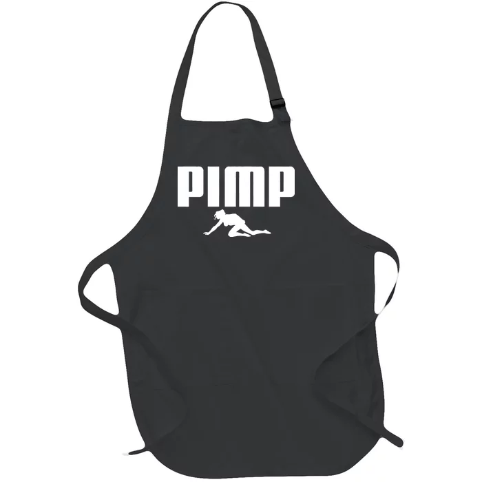 Pimp Logo Full-Length Apron With Pocket