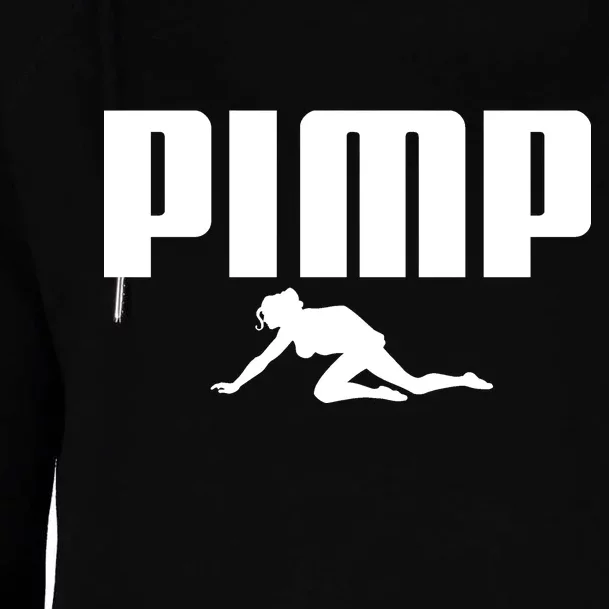 Pimp Logo Womens Funnel Neck Pullover Hood