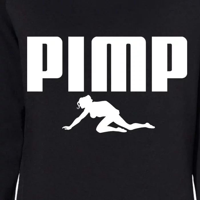 Pimp Logo Womens California Wash Sweatshirt