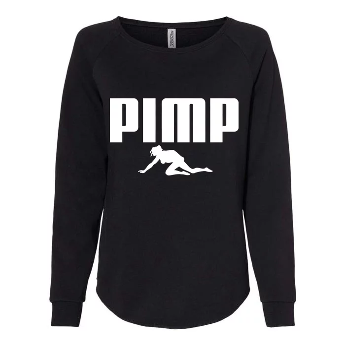 Pimp Logo Womens California Wash Sweatshirt