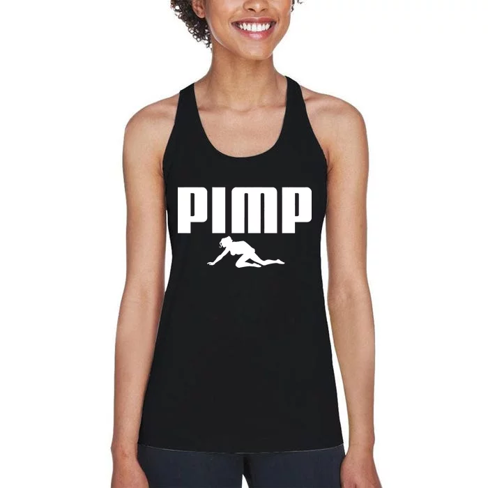 Pimp Logo Women's Racerback Tank