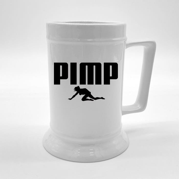 Pimp Logo Front & Back Beer Stein