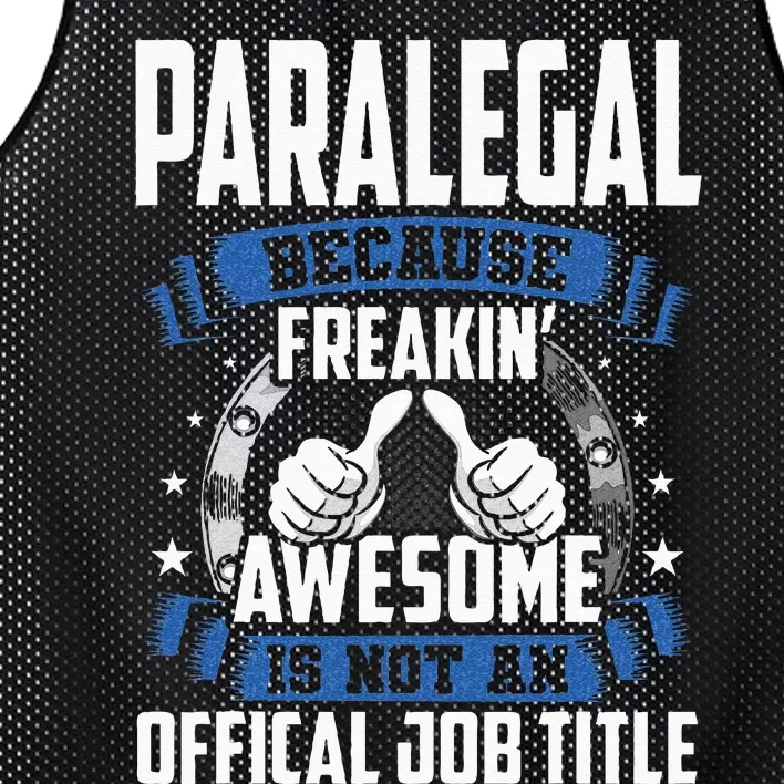 Paralegal is Not Official Job Title Mesh Reversible Basketball Jersey Tank