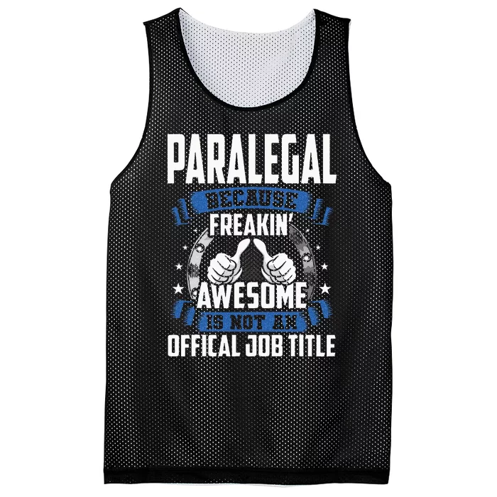 Paralegal is Not Official Job Title Mesh Reversible Basketball Jersey Tank