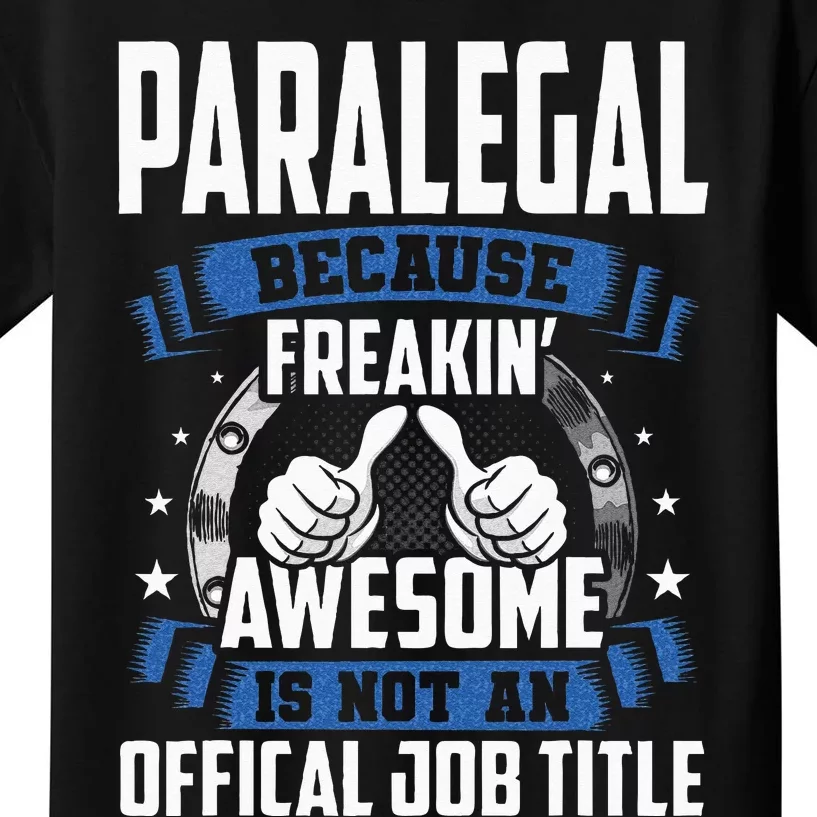 Paralegal is Not Official Job Title Kids T-Shirt