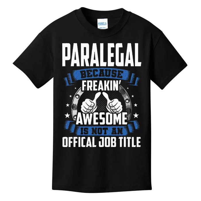 Paralegal is Not Official Job Title Kids T-Shirt