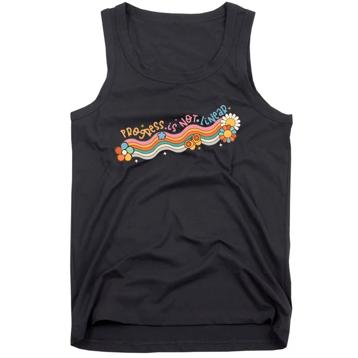 Progress Is Not Linear Sped Teacher Tank Top