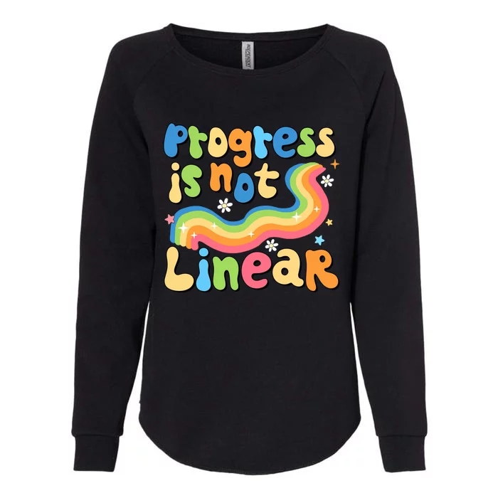 Progress Is Not Linear Sped Teacher Womens California Wash Sweatshirt