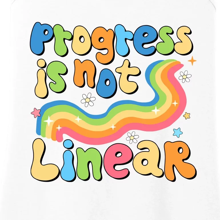 Progress Is Not Linear Sped Teacher Ladies Essential Tank