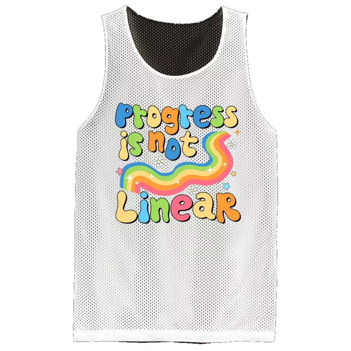 Progress Is Not Linear Sped Teacher Mesh Reversible Basketball Jersey Tank