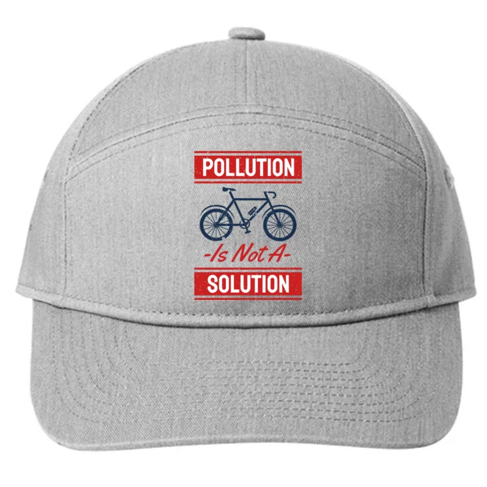 Pollution Is Not Solution 7-Panel Snapback Hat