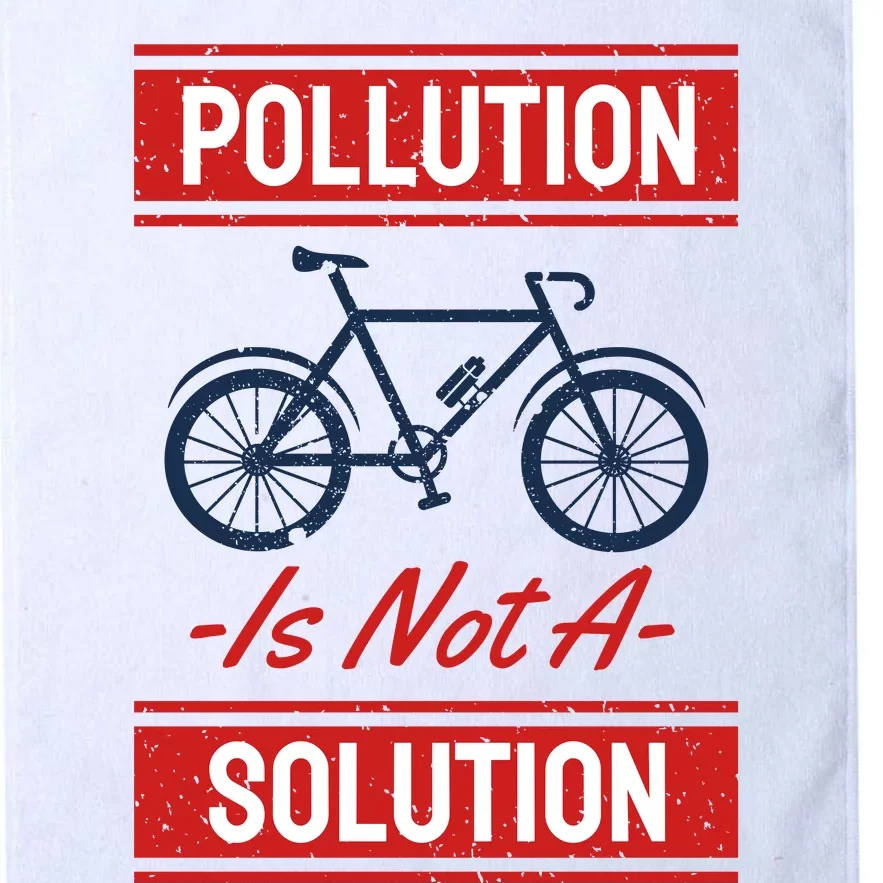 Pollution Is Not Solution Platinum Collection Golf Towel