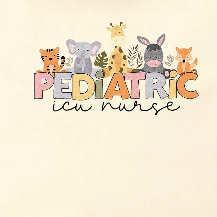 Pediatric ICU Nurse PICU Nurse Animals Nurse Appreciation Zip Tote Bag