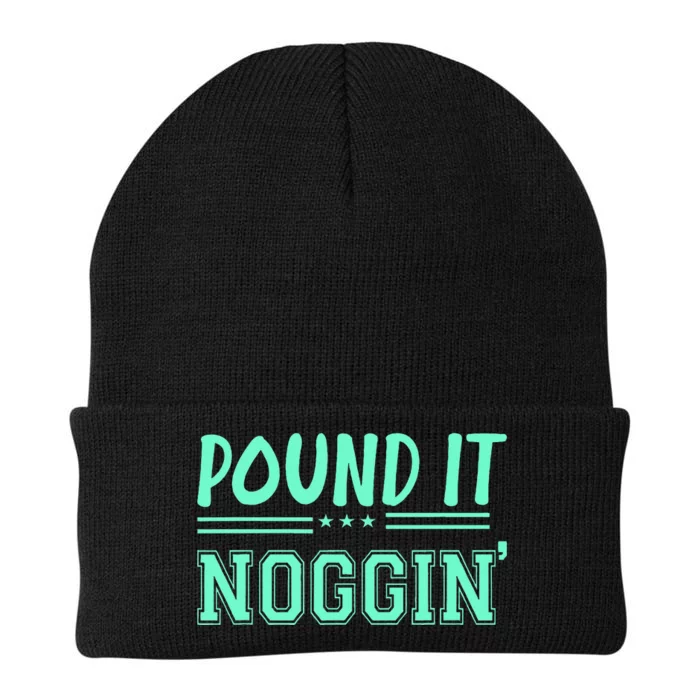 Pound It Noggin Perfect For Dads And Dudes Knit Cap Winter Beanie