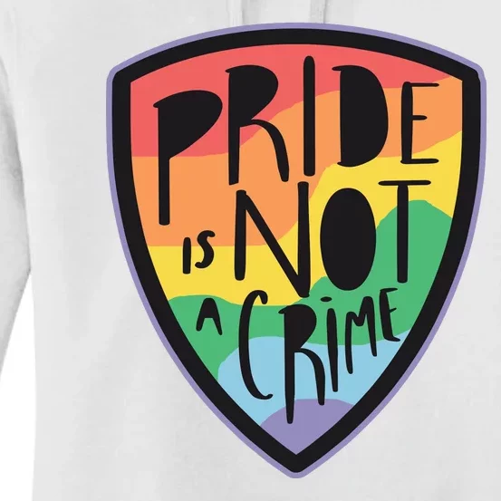 Pride Is Not A Crime LGBTQ Rainbow Women's Pullover Hoodie