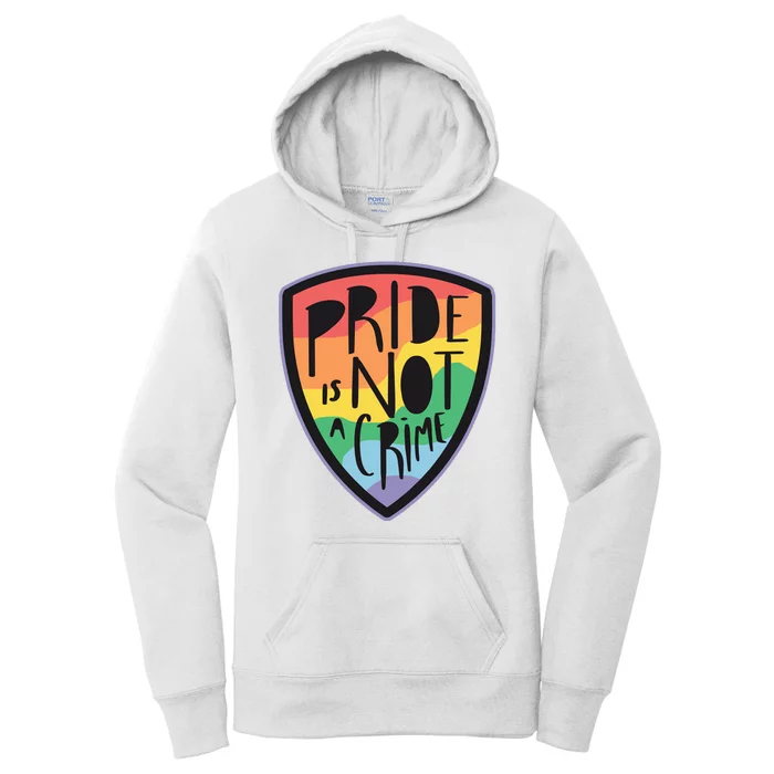 Pride Is Not A Crime LGBTQ Rainbow Women's Pullover Hoodie