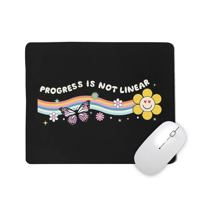 Progress Is Not Linear Retro Special Ed Teacher Mousepad