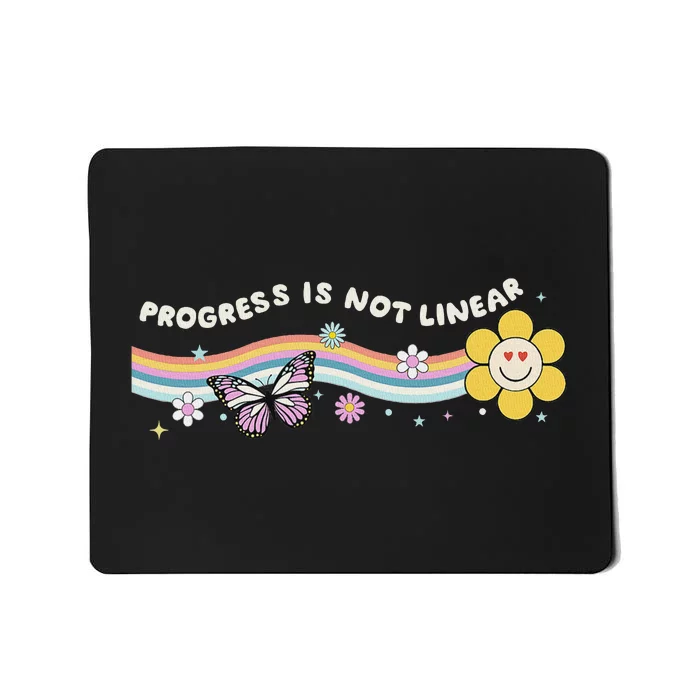 Progress Is Not Linear Retro Special Ed Teacher Mousepad