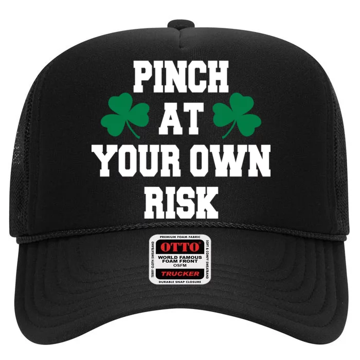 Pinch at your own risk High Crown Mesh Trucker Hat