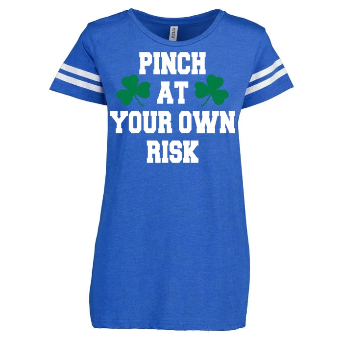 Pinch at your own risk Enza Ladies Jersey Football T-Shirt