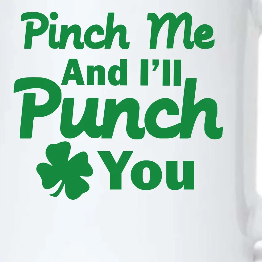 Pinch Me And I'll Punch You Black Color Changing Mug