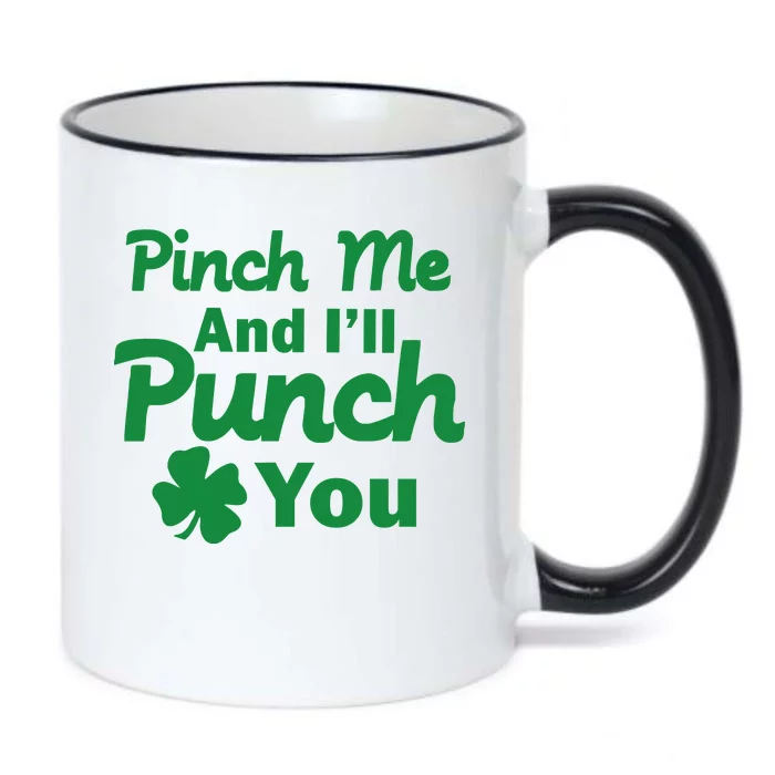 Pinch Me And I'll Punch You Black Color Changing Mug