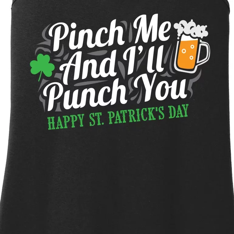 Pinch Me And I'll Punch You St Patrick's Day Ladies Essential Tank