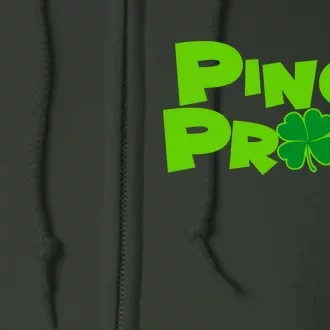 Pinch Proof Irish Shamrocks Full Zip Hoodie