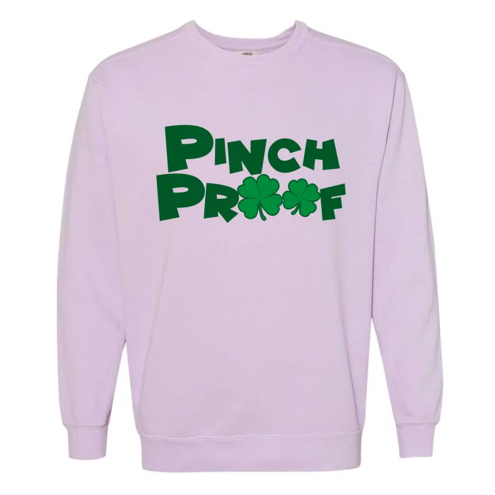 Pinch Proof Irish Shamrocks Garment-Dyed Sweatshirt