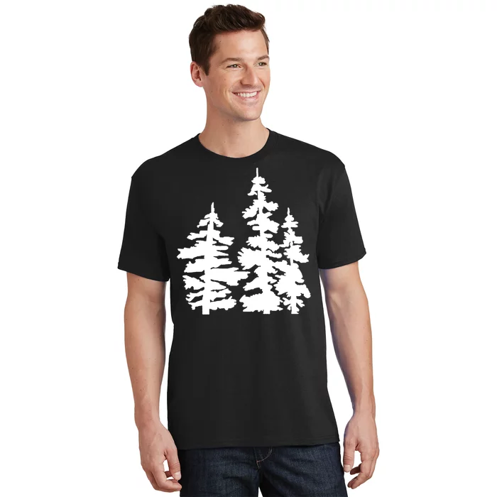 Pine Trees Illustration T-Shirt