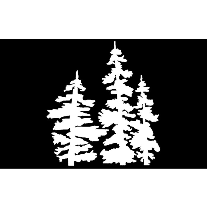 Pine Trees Illustration Bumper Sticker