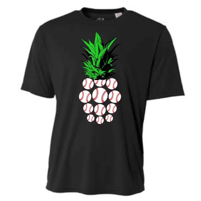 Pineapple Baseball Cooling Performance Crew T-Shirt