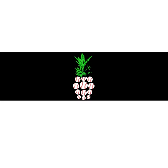 Pineapple Baseball Bumper Sticker