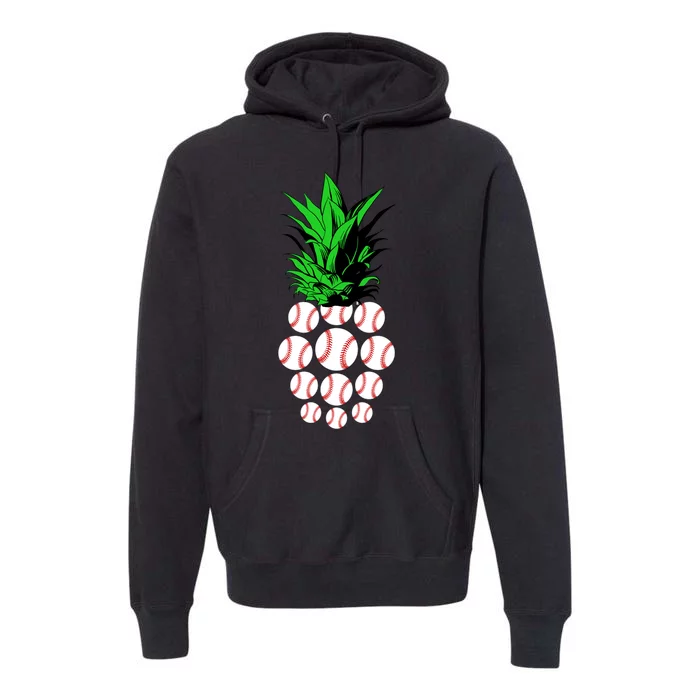 Pineapple Baseball Premium Hoodie