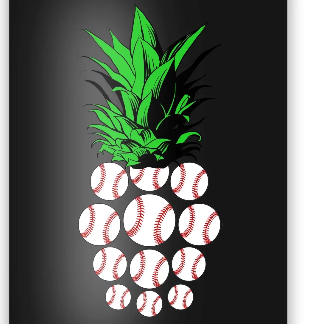 Pineapple Baseball Poster