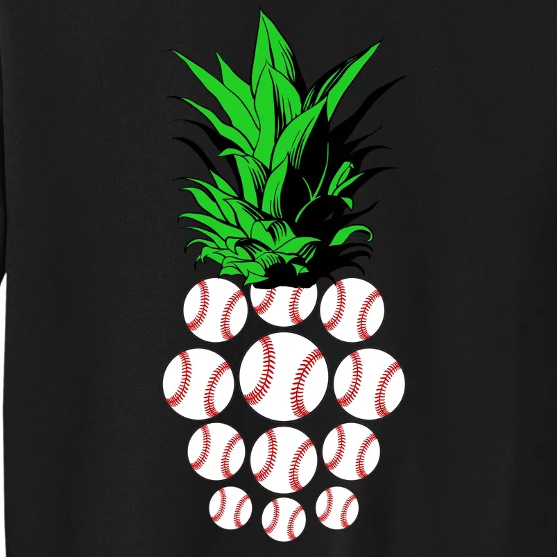 Pineapple Baseball Tall Sweatshirt