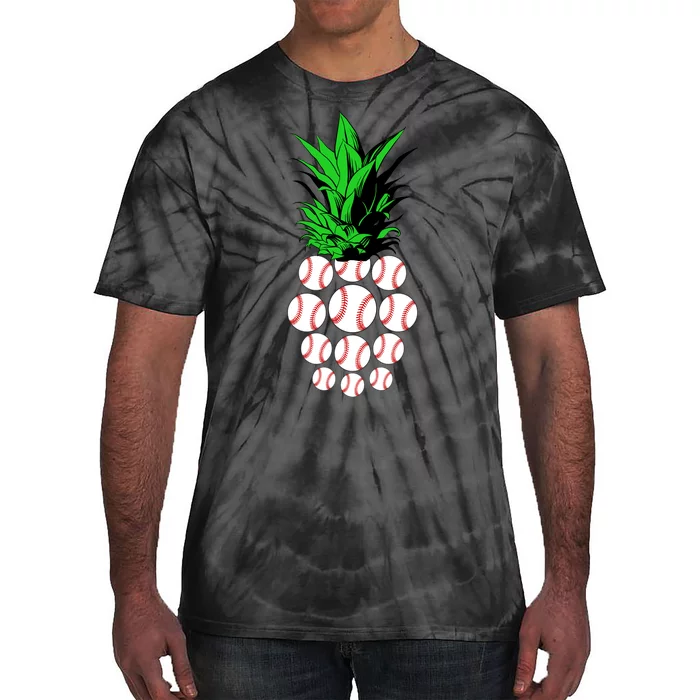 Pineapple Baseball Tie-Dye T-Shirt